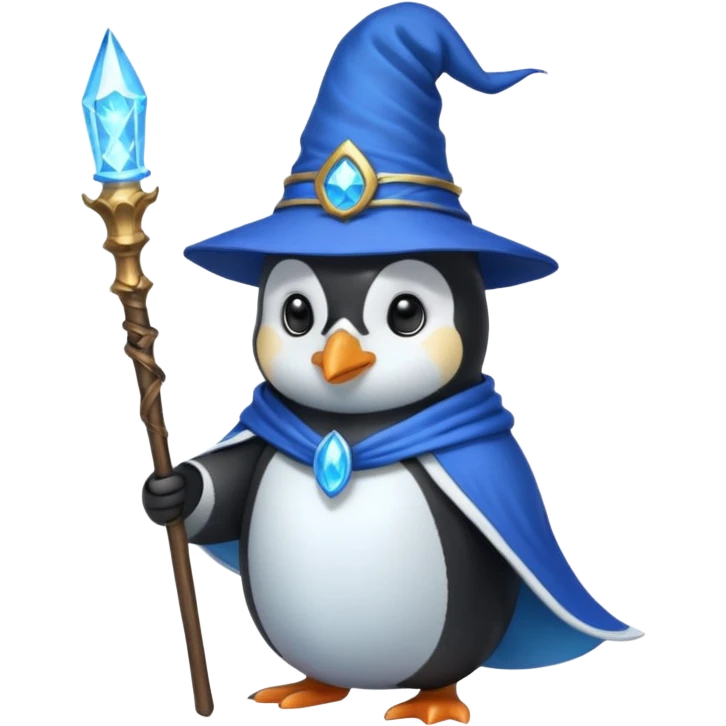 Penguin Wizard emoji