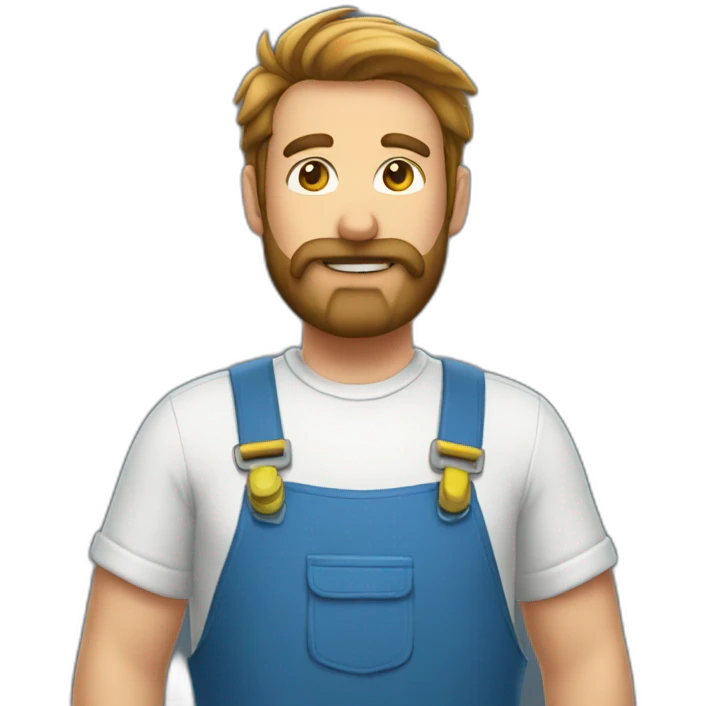 Plumber beard emoji