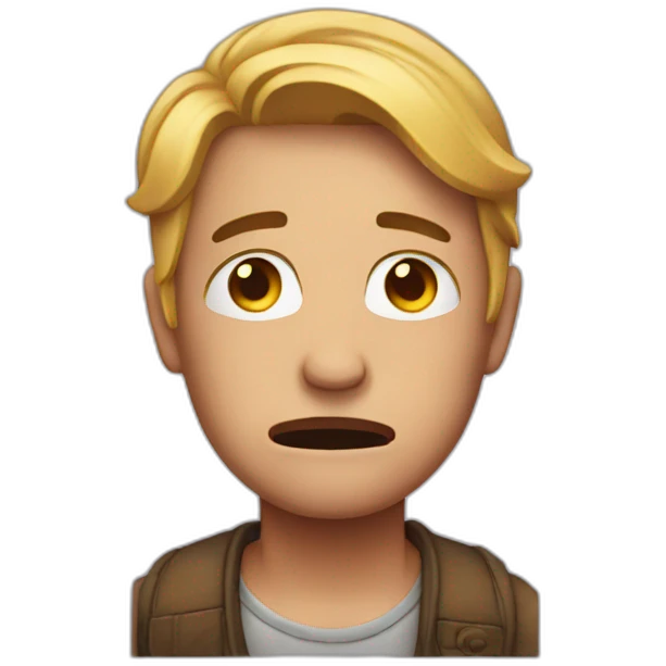acting crying emoji