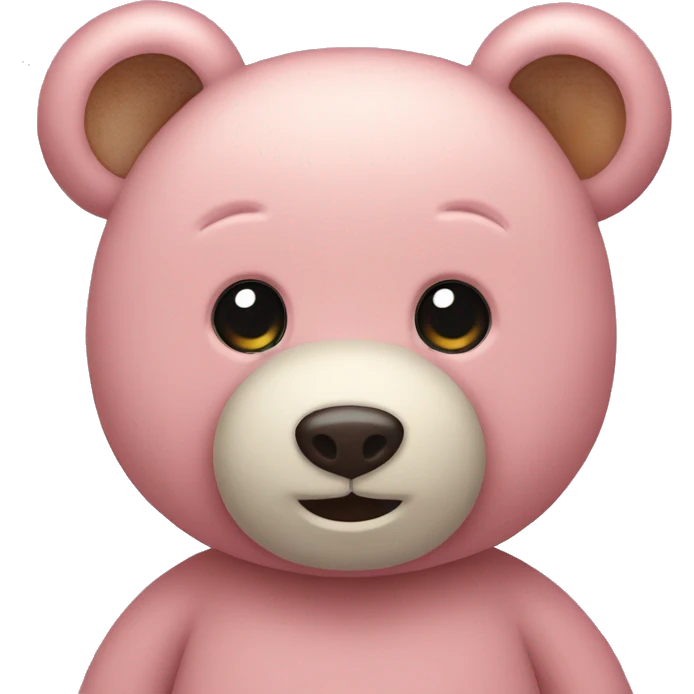 light pink teddy bear emoji