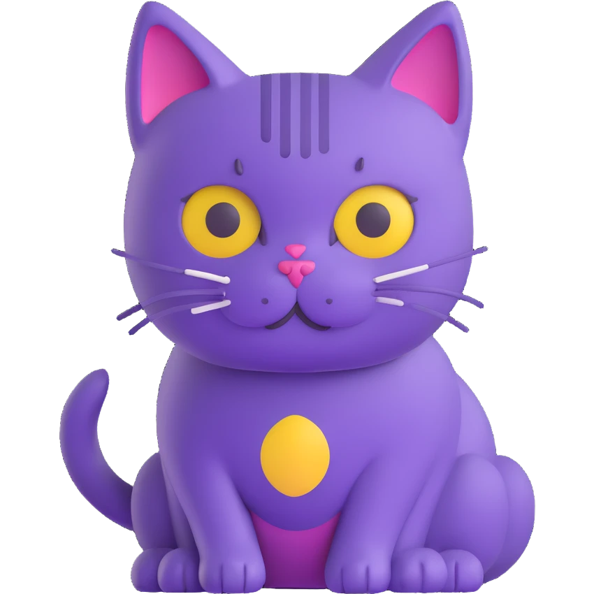 purple cat emoji