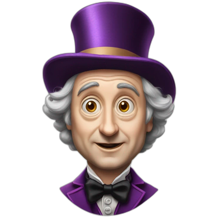 Willy wonka timburton emoji