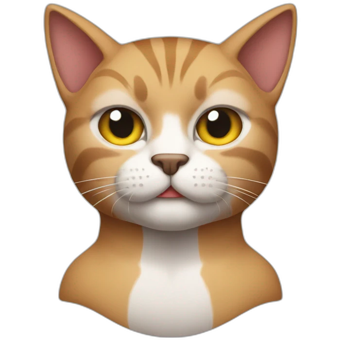 cat bodybuilder like emoji