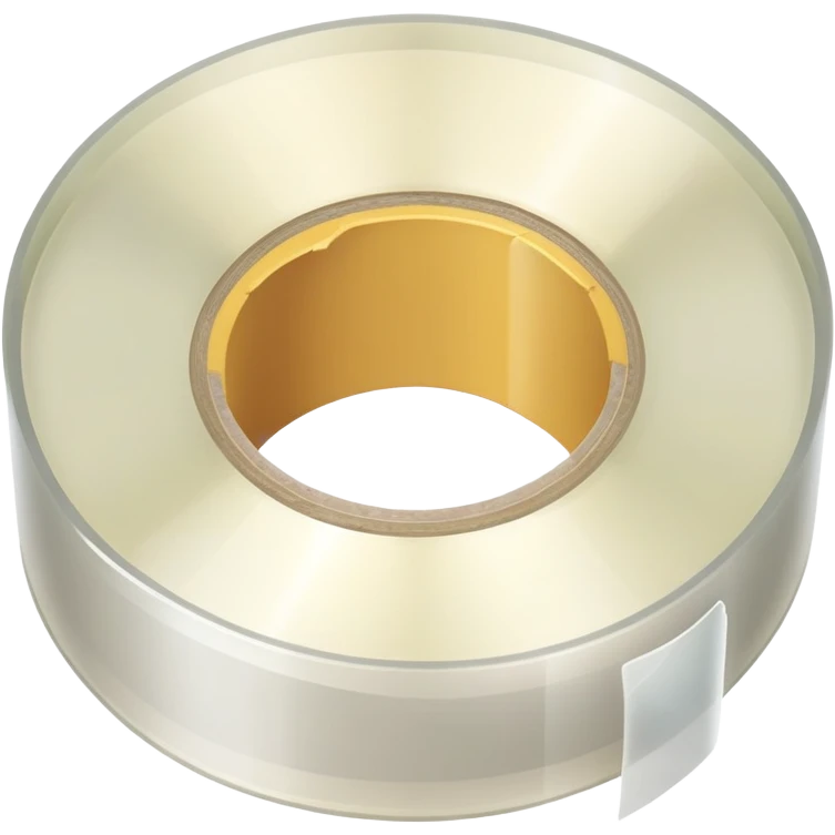 A roll of transparent scotch tape emoji