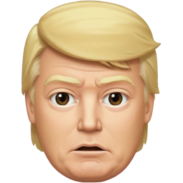donald trump as blockhead emoji