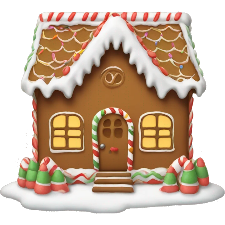 Gingerbread house emoji