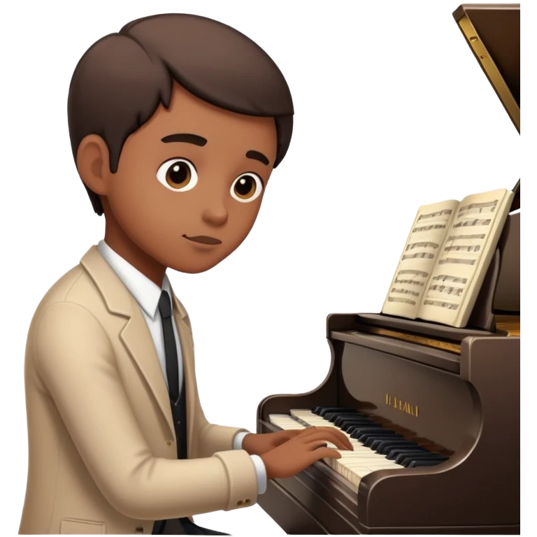 A while play piano emoji