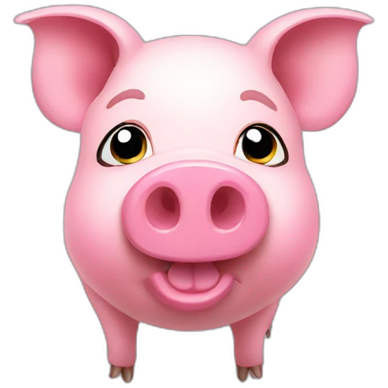 Gliter pig emoji