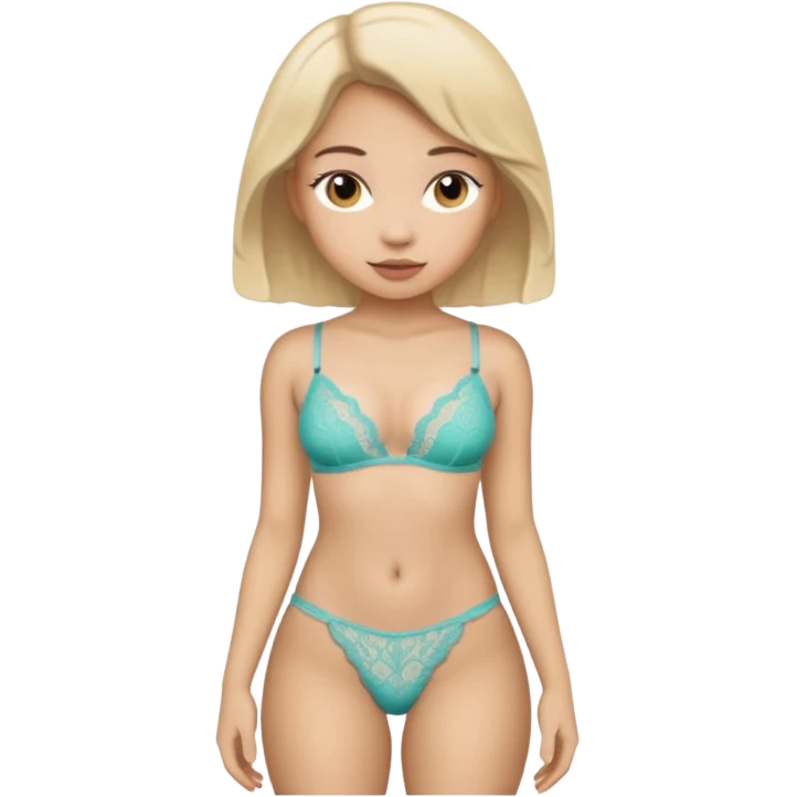 Girls with a thong
 emoji