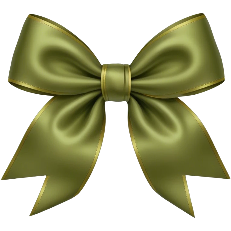 olive color bow emoji