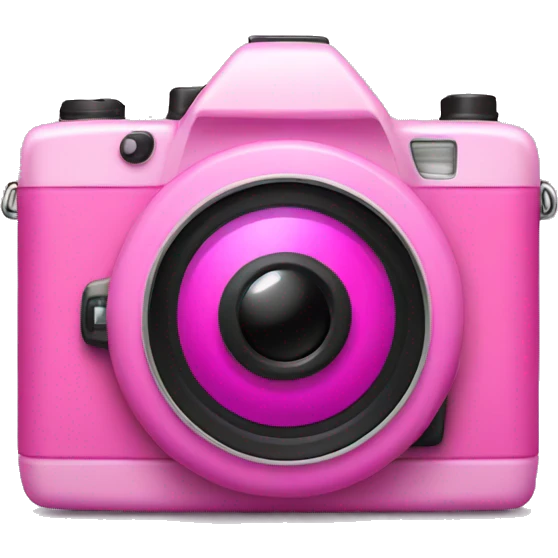 digital pink camera emoji