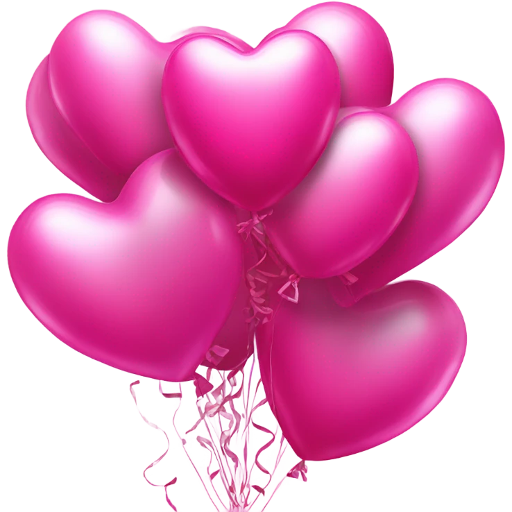 Pink birthday balloons  emoji