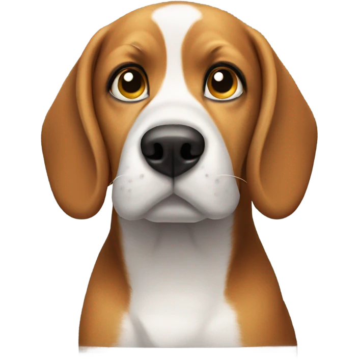 Beagle side eye emoji