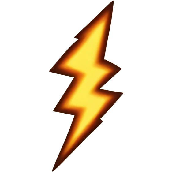 Lightning bolt paper scroll emoji
