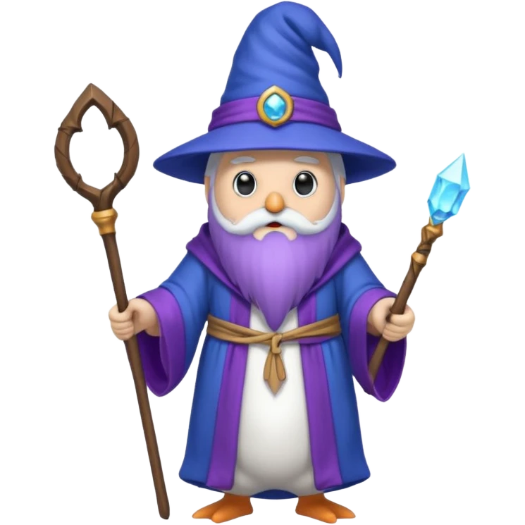 Penguin Wizard emoji