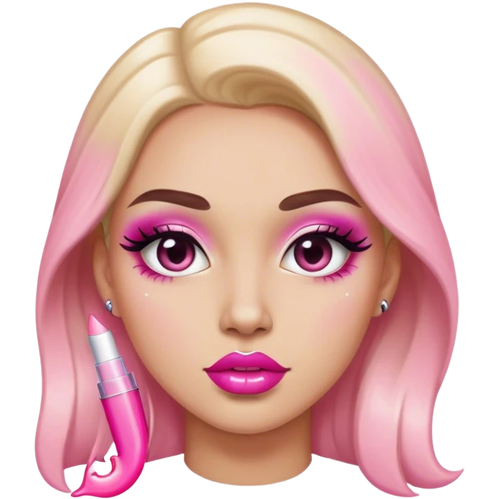 two faced brand pink lipgloss emoji