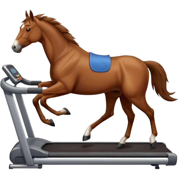 horse on a treadmill emoji