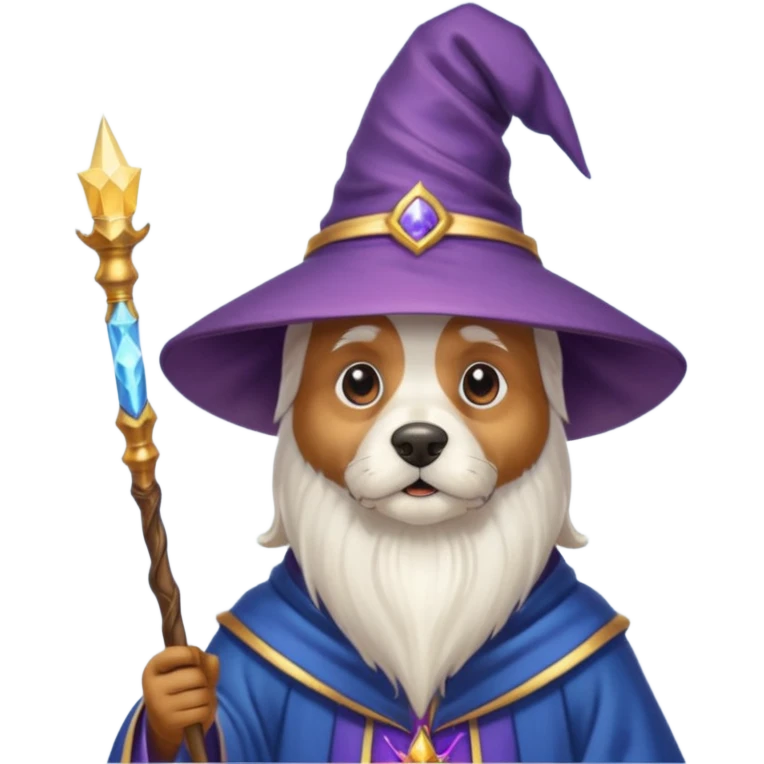 Dog wizard emoji