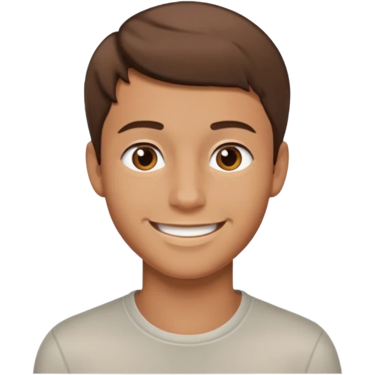 Jeune homme selfi emoji