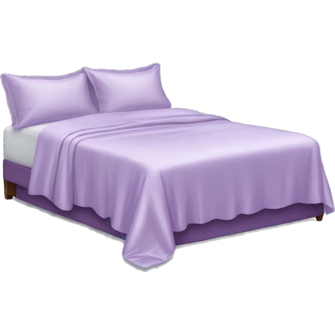 Light purple silk bed emoji