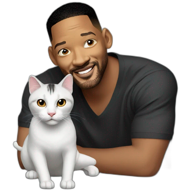 will smith with cat emoji