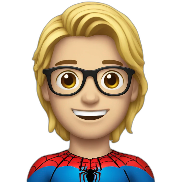 Spiderman con bandera Argentina emoji