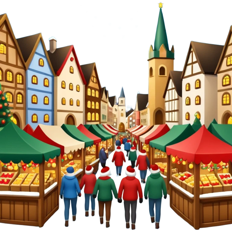 Christmas Market, without background emoji