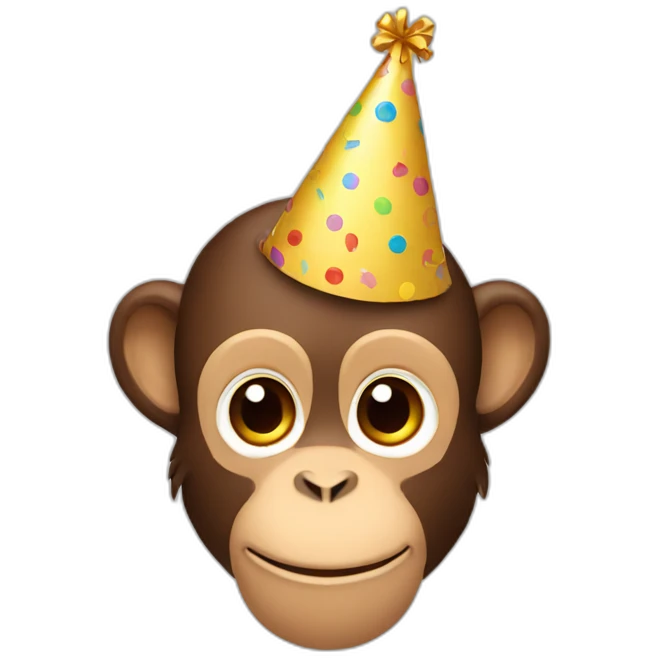 monkey_with_birthday_hat emoji