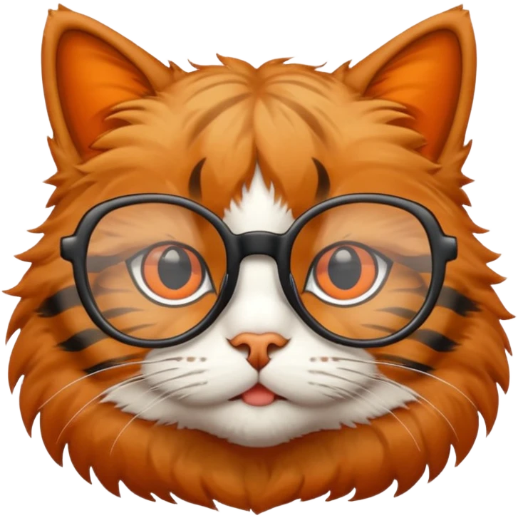 Gato com óculos emoji