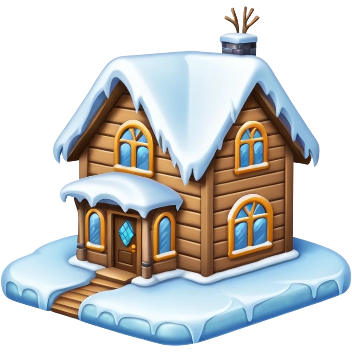 frozen house emoji