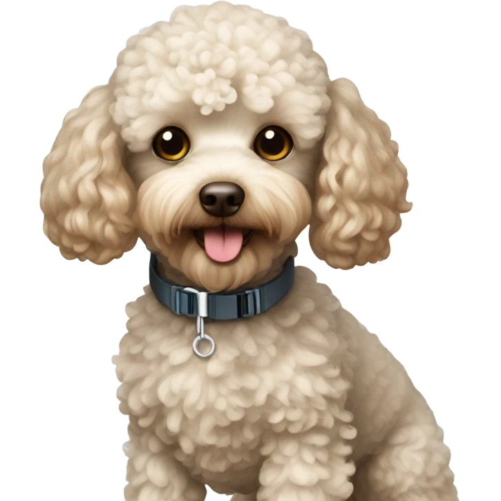 Skiing toy poodle emoji