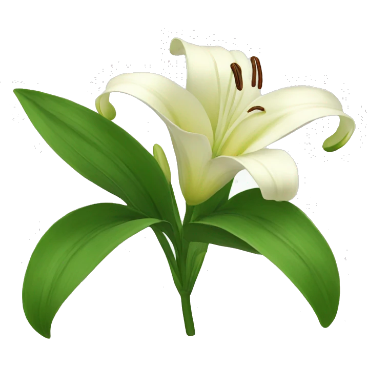 Lily flower emoji
