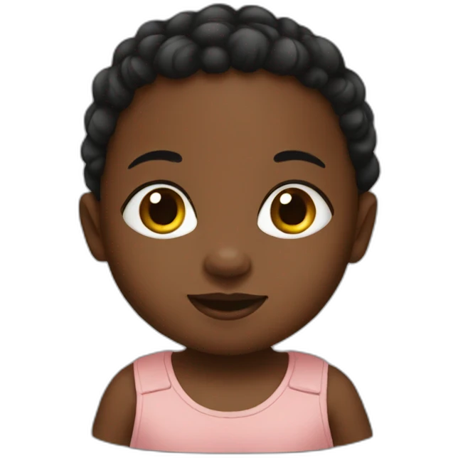 Black baby emoji