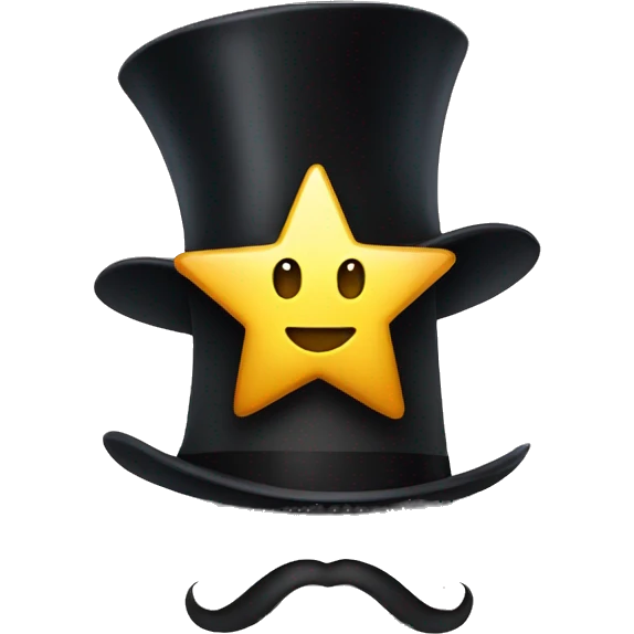A Star with a top hat emoji