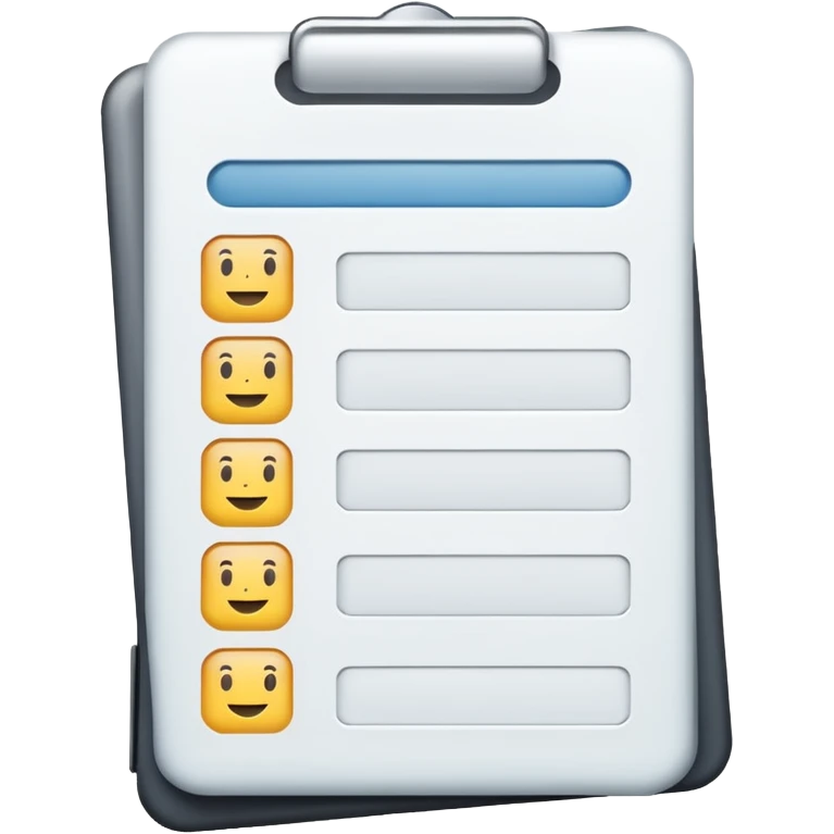test completion sheet emoji