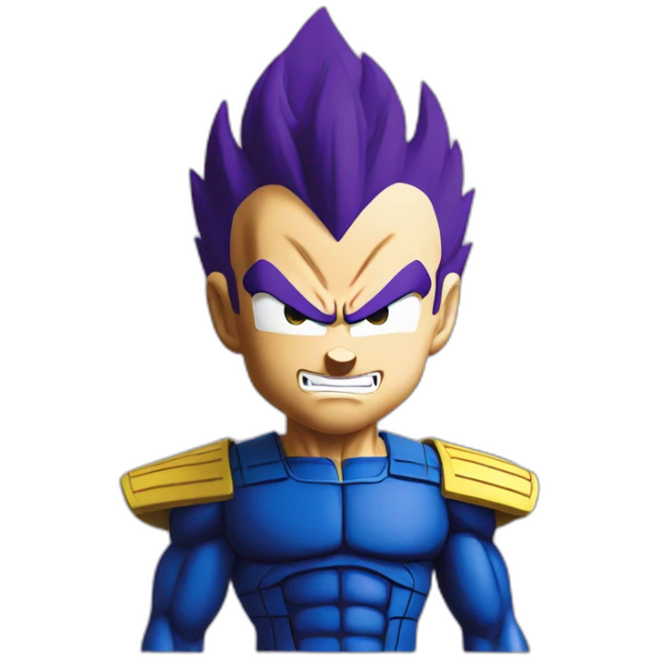 Vegeta super saiyan purple emoji