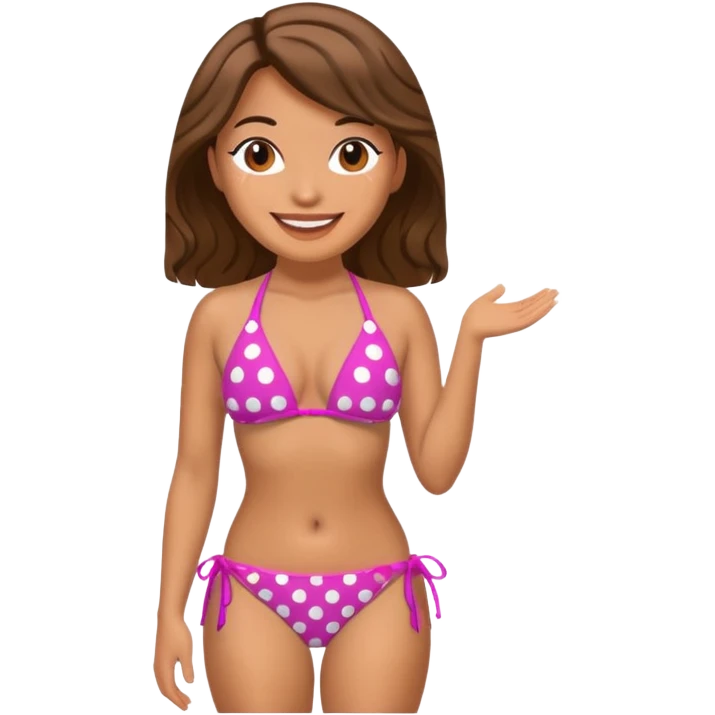 polka dot bikini emoji