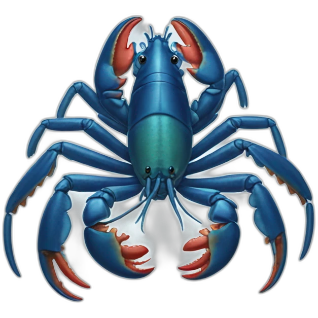 Blue French lobster emoji