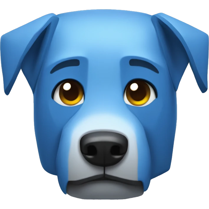 Minecraft avatar. Blue Dog. emoji