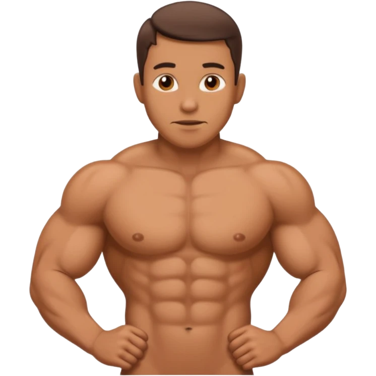 Man naked with big penis emoji