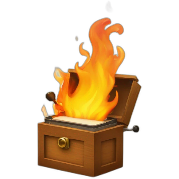 music box on fire emoji