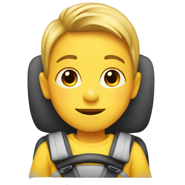 child in the carseat emoji