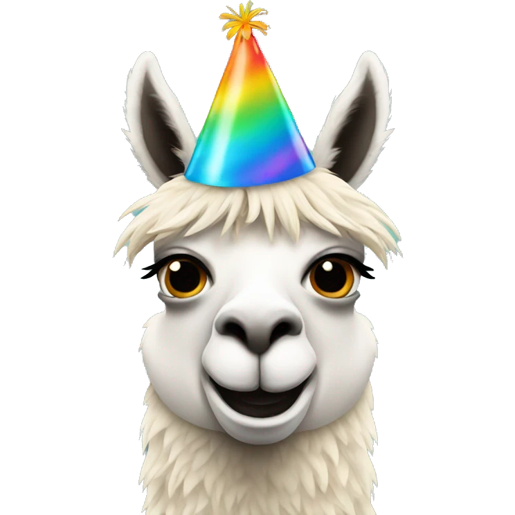 Birthday llama emoji
