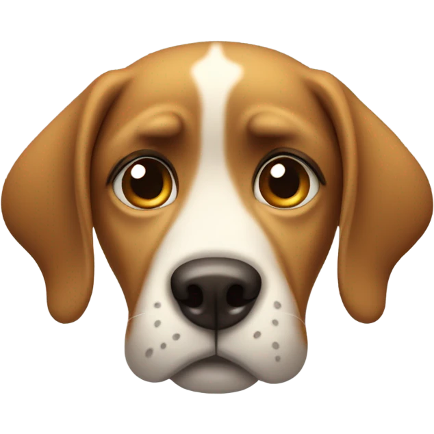 Crying dog emoji