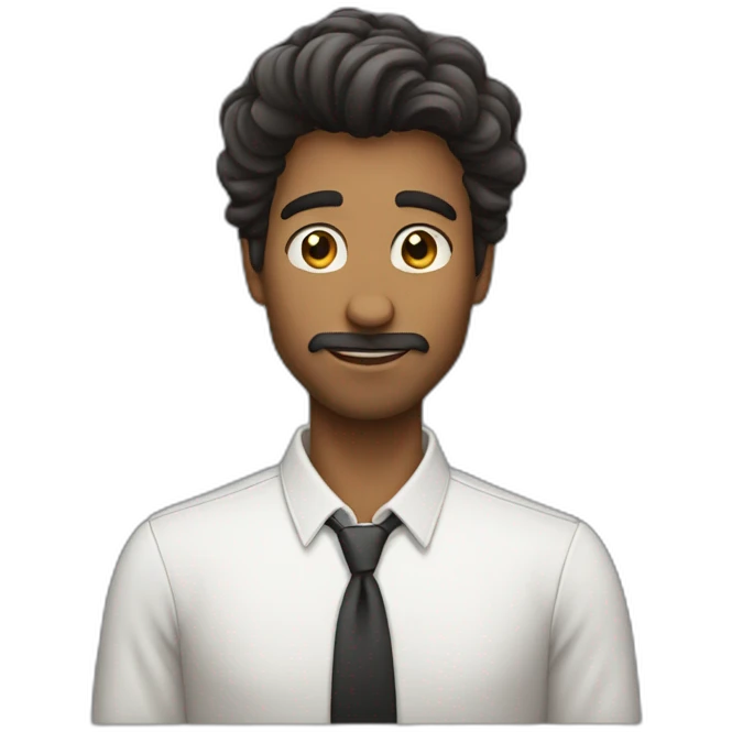 Homem, cabelo longo emoji