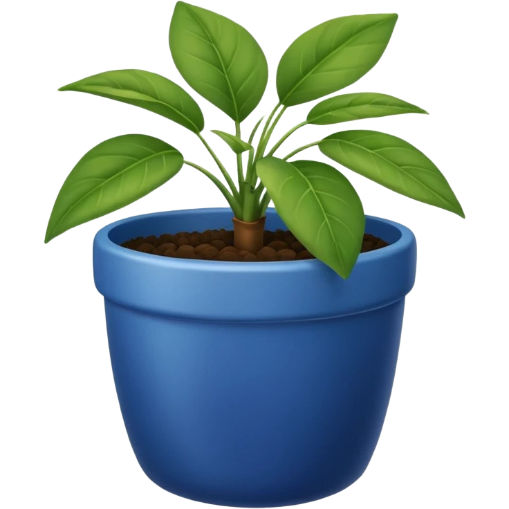 Plant in a blue pot emoji