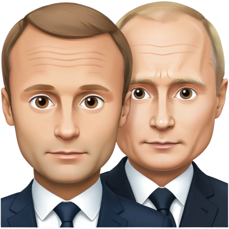 Macron et Poutine  emoji