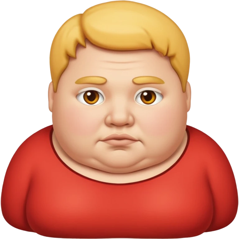 Fat person emoji