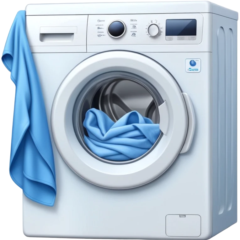 washing machine with clothes emoji