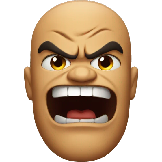 angry smile with tattoos emoji